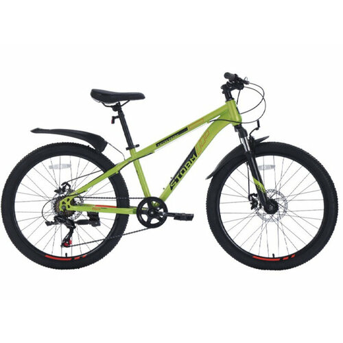 Подростковый велосипед Techteam TechTeam Storm 24 год 2024 цвет Зеленый ростовка 13 2110000₽