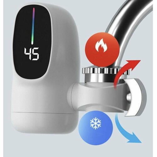 Водонагреватель проточный с установкой на кран с дисплеем 262400₽