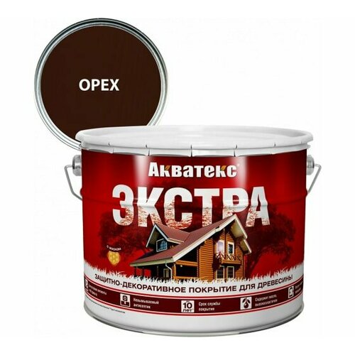 Антисептик для дерева Акватекс Экстра 9 л. Орех 90277 акватекс экстра орех 9 л 18185