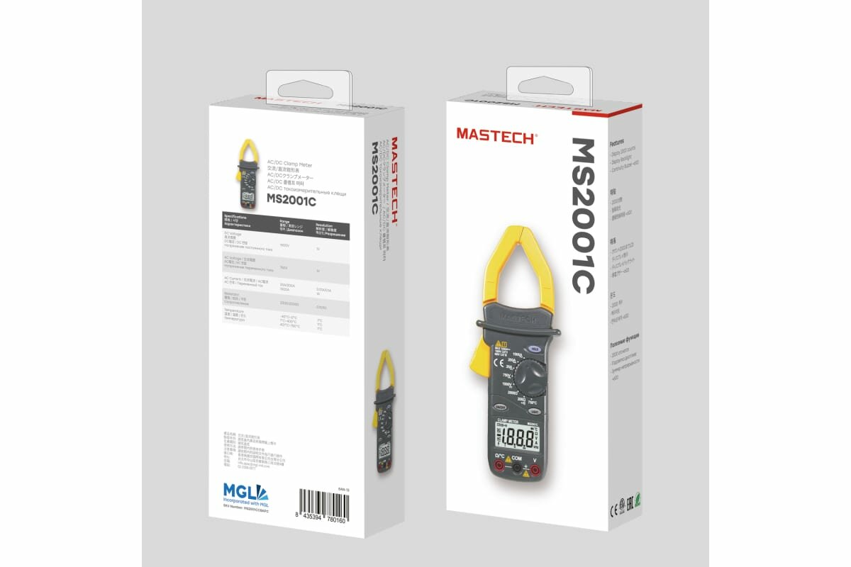 Токоизмерительные клещи Mastech MS2001C