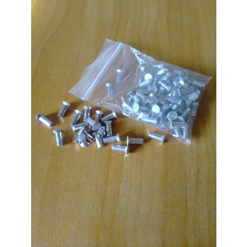 Заклепка тормозная 4х11 потайная алюминиевая для автомобилей Газ-3302 газель ЗИЛ-5301бычок Комплект 64 шт 245₽