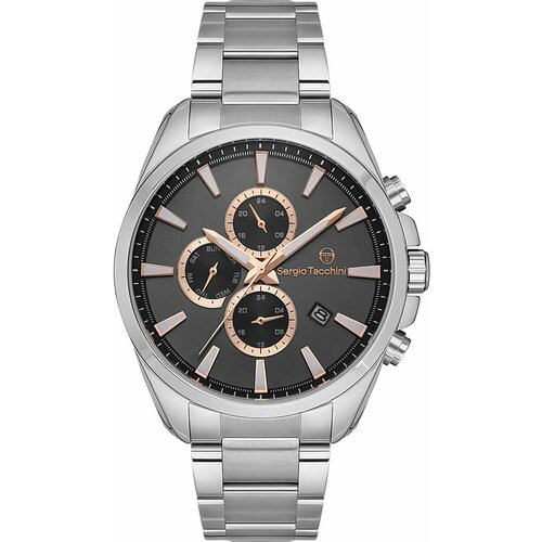 наручные часы sergio tacchini серый Наручные часы SERGIO TACCHINI, серебряный, серый
