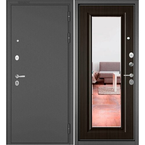 Мастино TRUST MASS 140 Графит букле-Ларче шоколад, зеркало 860 правая