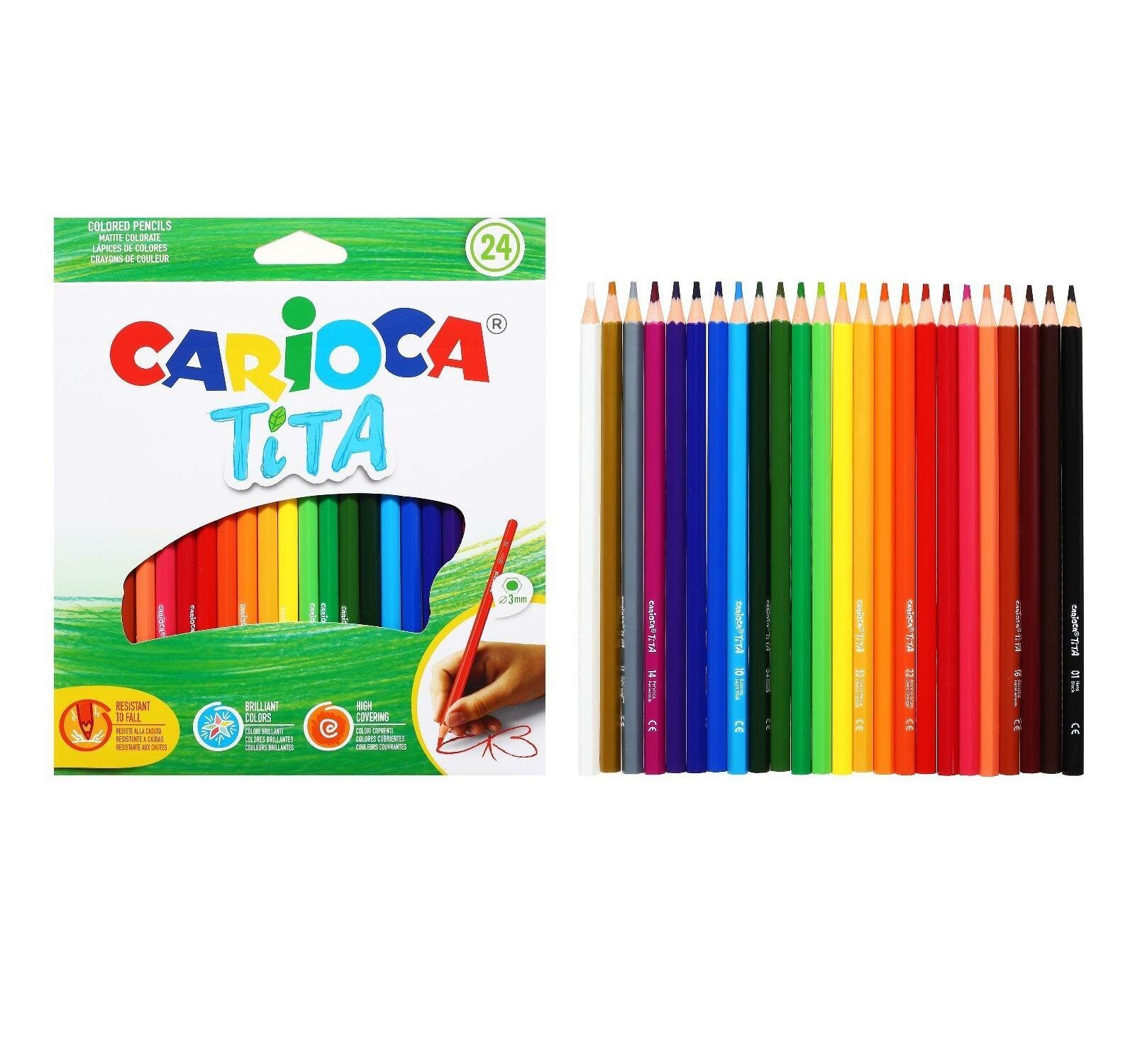 Карандаши цветные Carioca Tita - фото №19