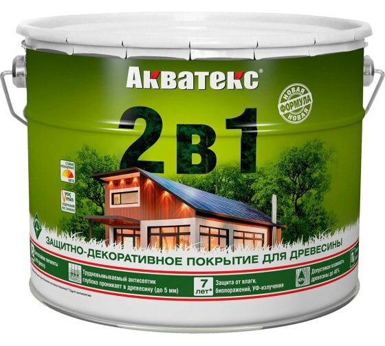 фото Антисептик для дерева Акватекс 9 л. Палисандр