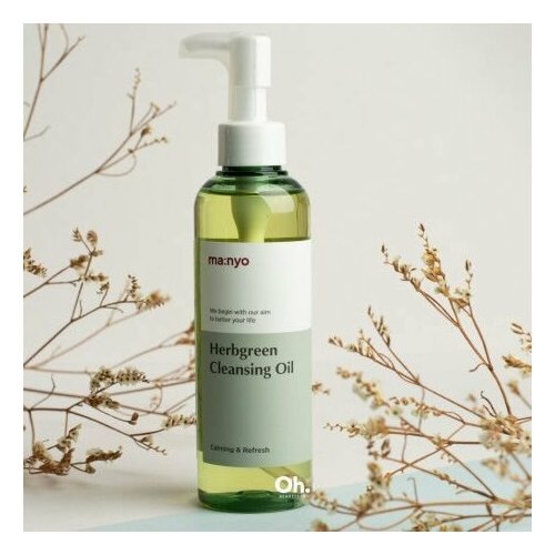 Manyo Herb Green Cleansing Oil Гидрофильное масло на основе комплекса трав 200мл manyo factory очищающее гидрофильное масло с экстрактами трав herb green cleansing oil 200 мл