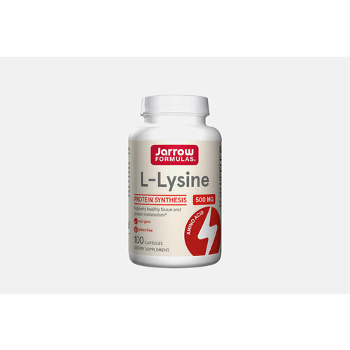 L-лизин Jarrow Formulas L-Lysine 500 mg / количество 100 шт lysine 500 mg 100 caps mxl