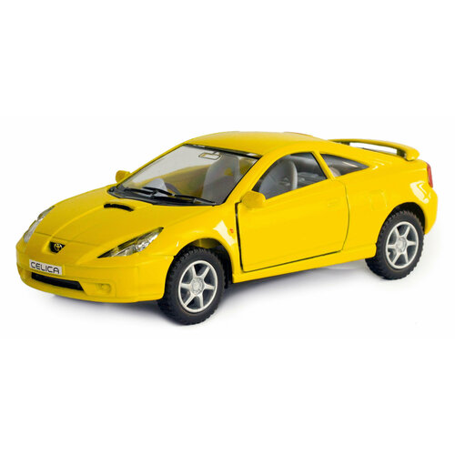 Модель машины Kinsmart Toyota Celica, желтая, инерционная, 1/34 KT5038Wy модель автомобиля kinsmart реанимация