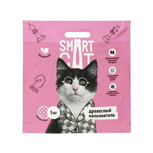 Smart Cat наполнитель Древесный наполнитель пеллета 8мм 59ин15 5 кг 58472 (2 шт) smart cat древесный наполнитель пеллеты 8 мм