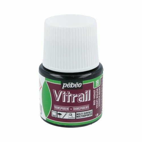 Краска Pebeo Vitrail 45ml, 19 красно-фиолетовый