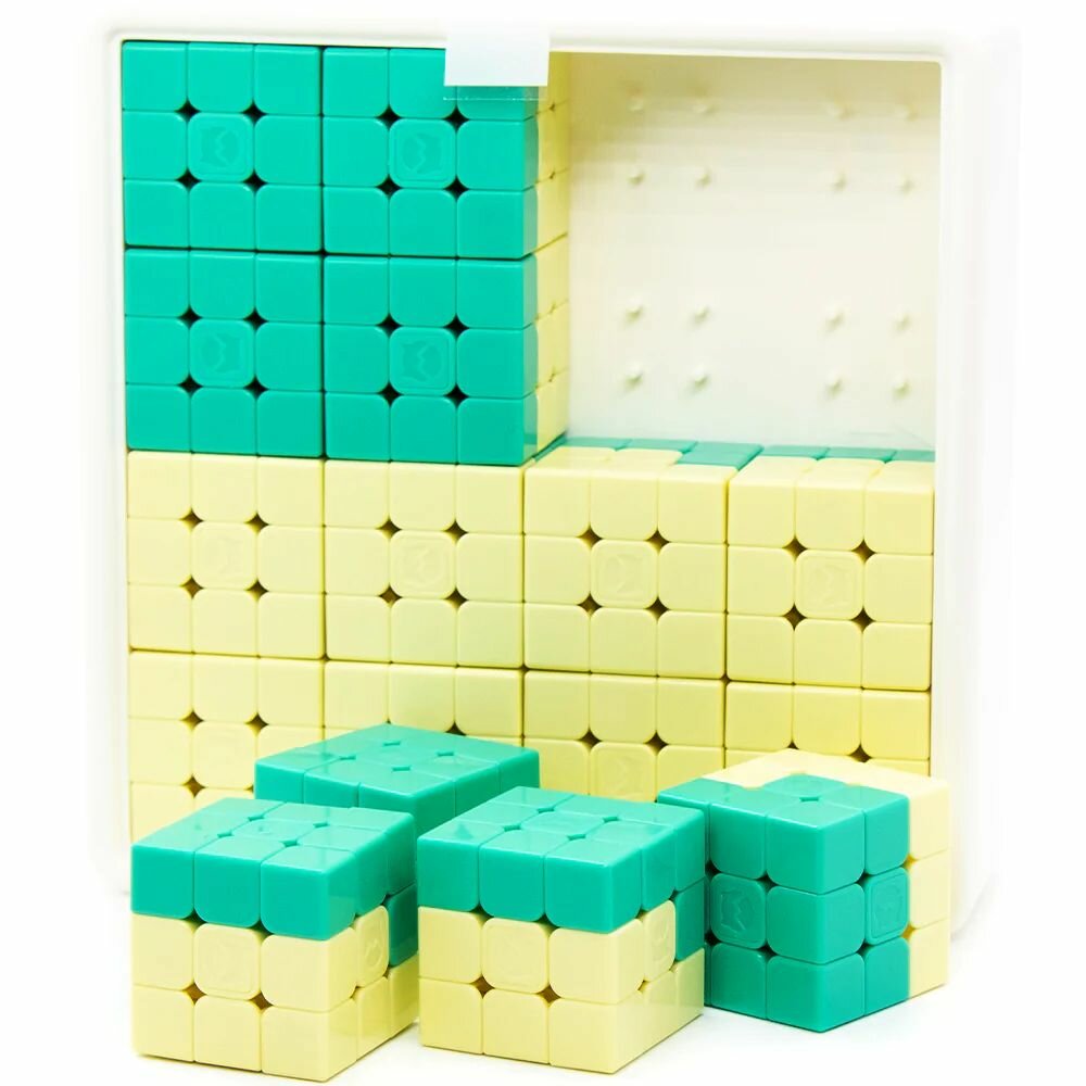 Головоломка / Собери картину из кубиков Рубика / Мозаика 16 кубиков Gan MG3 Mosaic Cube Bundle 4x4