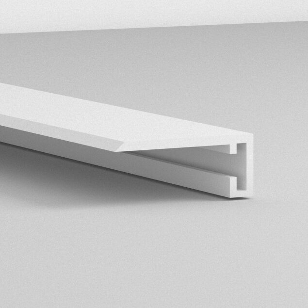 фото Теневой плинтус цвет черный матовый высота 6.5 мм. ПО 189 BLACK