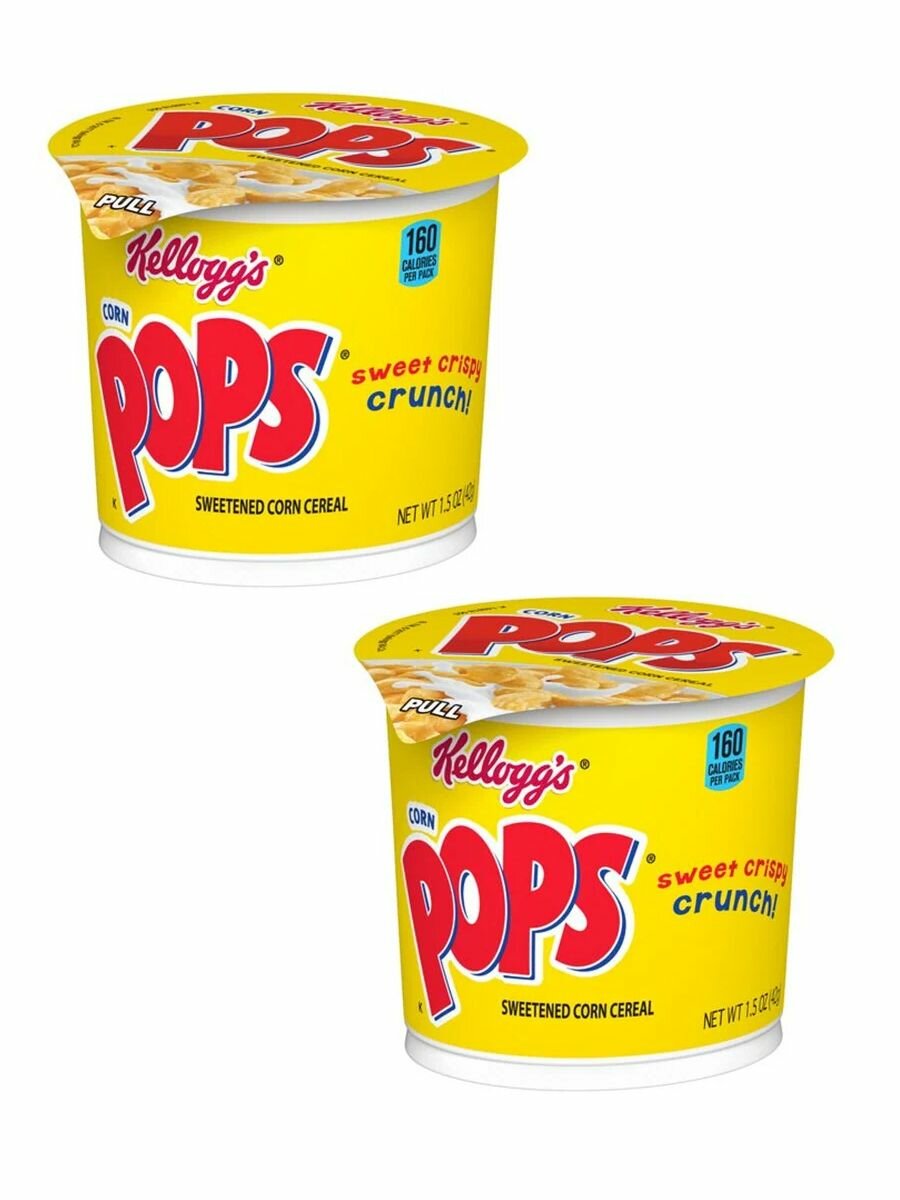 Готовый завтрак Kellogg's Corn Pops стакан, 42 гр х 2 шт