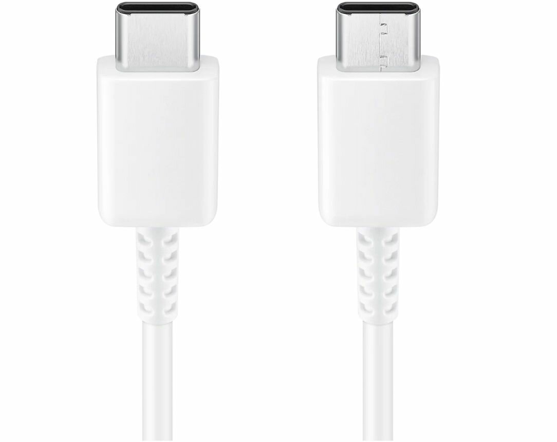Кабель Samsung USB-C to USB-C, (3A), 1м, (EP-DA705B), белый — фото 1