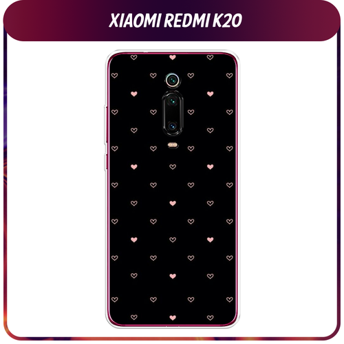 Силиконовый чехол на Xiaomi Redmi K20/K20 Pro/Xiaomi Mi 9T/9T Pro / Сяоми Редми К20 Чехол с сердечками силиконовый чехол на xiaomi redmi k20 k20 pro xiaomi mi 9t 9t pro сяоми редми к20 hello winter прозрачный