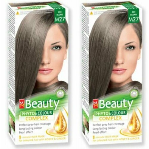 MISS MAGIC Краска для волос, MM Beauty, тон M27 Пепельно-русый, 2 шт