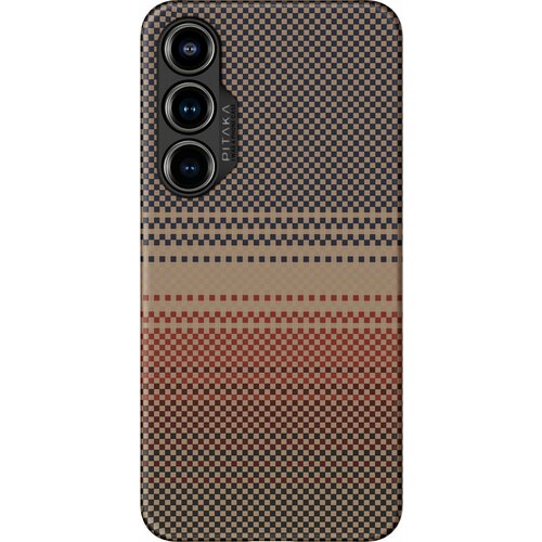 Чехол Pitaka MagEZ 4 Case для Galaxy S24, кевлар, коричневый