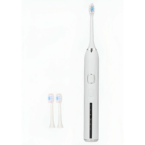 Электрическая зубная щетка/ультразвуковая зубная щетка/щетка с 5 режимами работы/ электрическая зубная щетка с 3 насадками/белая зубная щетка