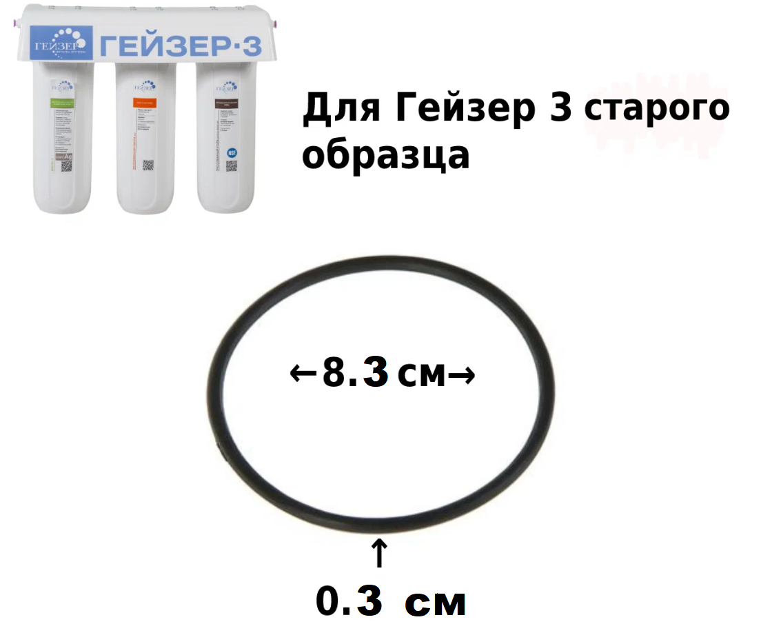 Уплотнительное кольцо для корпуса 10 SL Гейзер 3