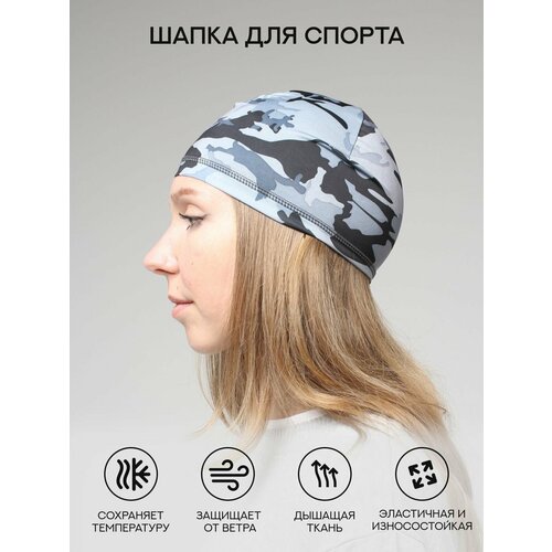 фото Шапка hardy store для мужчин, размер универсальный, серый, хаки