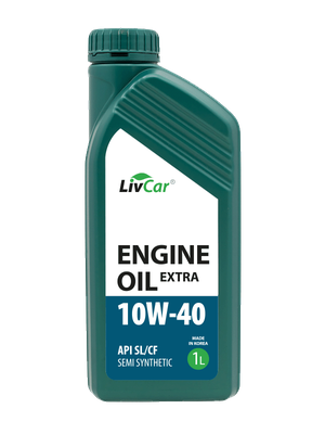 Масло моторное полусинтетика 10W-40 LivCar Engine Oil EXTRA 10W-40 API SL/CF (1л) арт. LC2611040-001