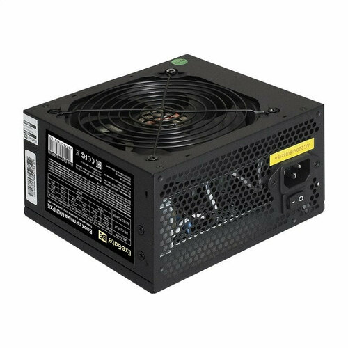 Exegate EX221639RUS-PC Блок питания 600W ExeGate 600NPXE ATX PPFC PC 12cm fan 24pin 44pin PCIe 4xSATA 3xIDE black кабель 220V в комплекте 3723₽