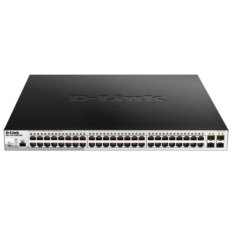 D-Link DGS-1210-52MPP/ME/B3A PROJ Управляемый L2 коммутатор с 48 портами 10/100/1000Base-T и 4 портами 1000Base-X SFP (4