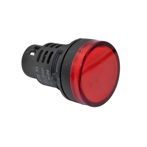 Лампа индикаторная AD16-30DS 1 шт. 220В красного цвета под винты
