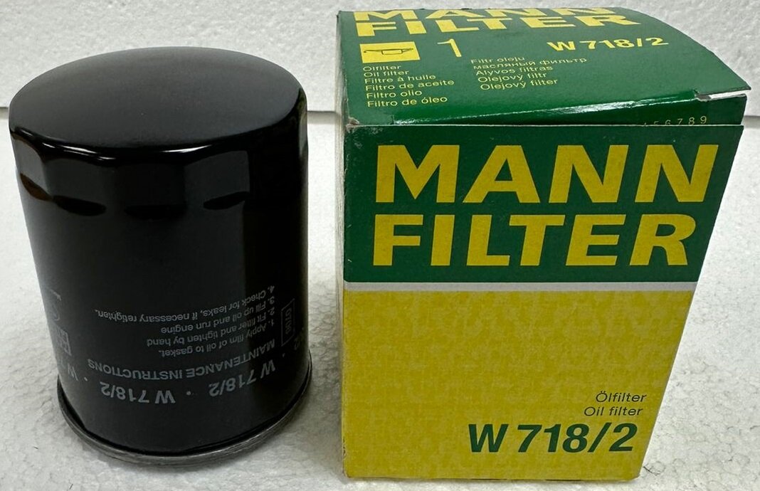 Фильтр масляный MANN-FILTER W 718/2