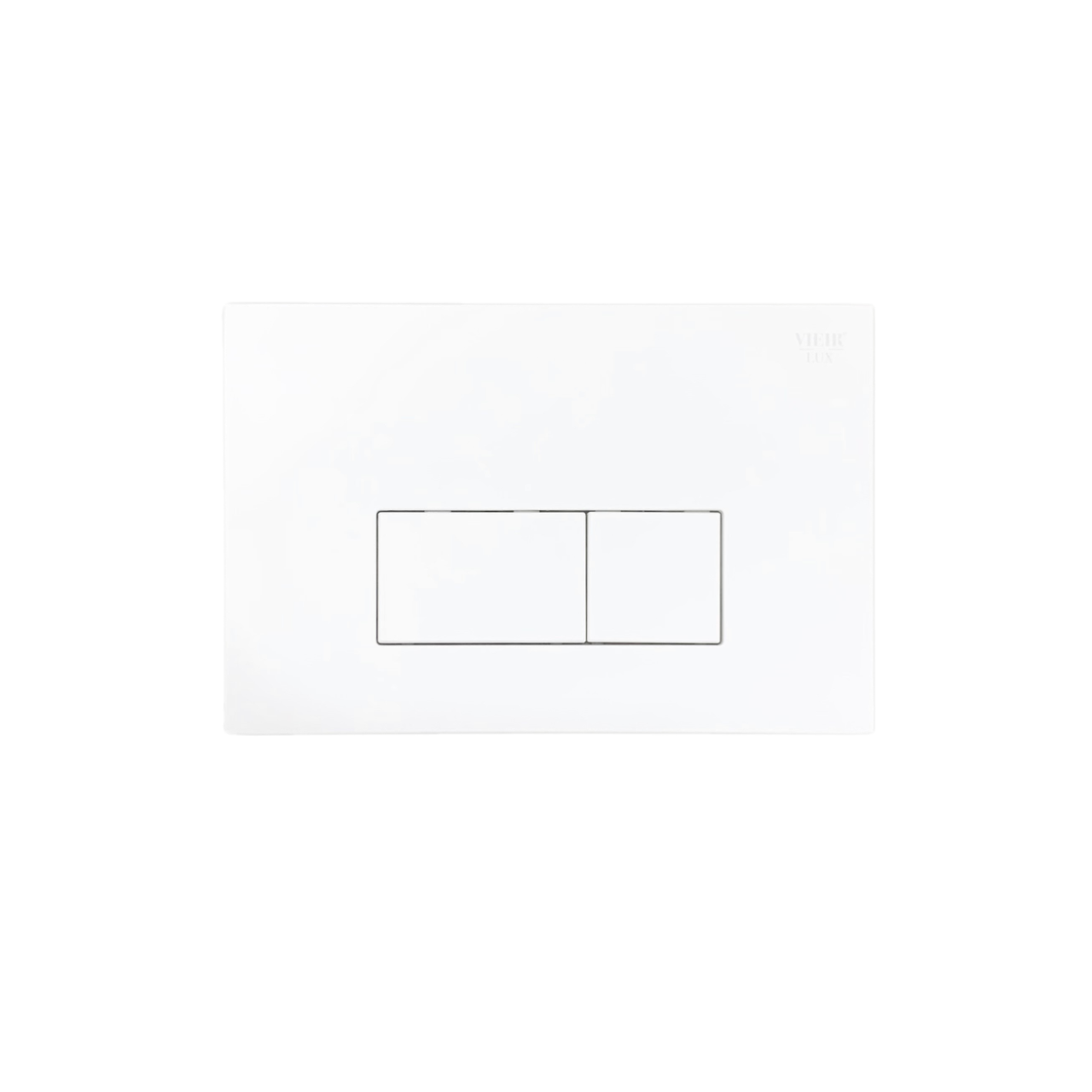 Кнопка смыва для инсталляции VIEIR VRQ74-2F механическая, белый матовый цвет, квадратные клавиши