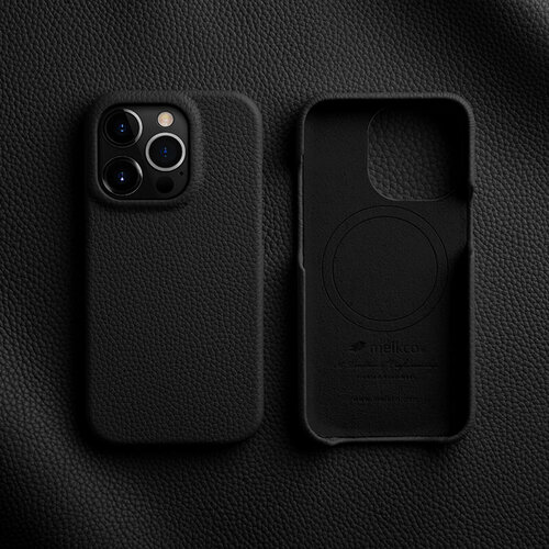 Кожаный чехол накладка с Magsafe Melkco Origin Regal Snap Pro Cover для iPhone 15 Pro Max, черный кожаный чехол накладка melkco для samsung galaxy s22 snap cover коричневый