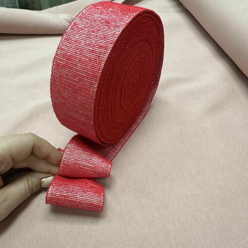 Тесьма репсовая бархатная 5см 1 метр 520₽