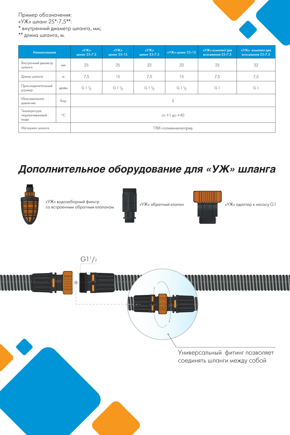 Шланг всасывающий ДЖИЛЕКС - фото №20