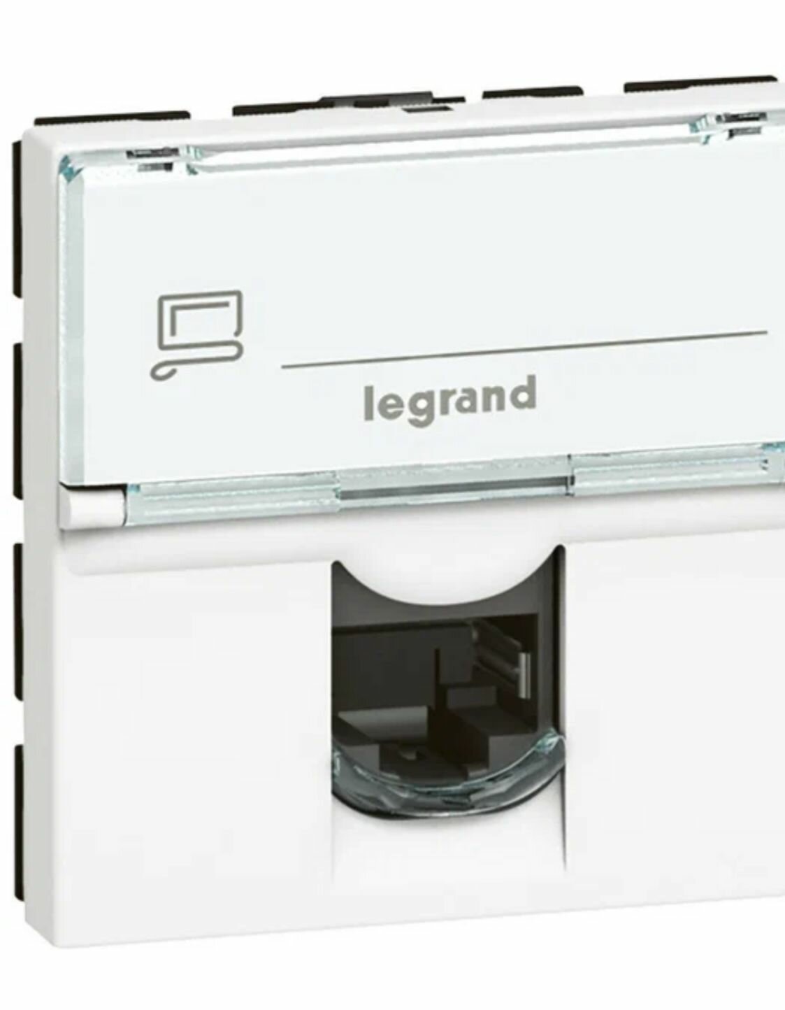 Legrand Mosaic Розетка компьютерная 2М RJ45 UTP категория 5e