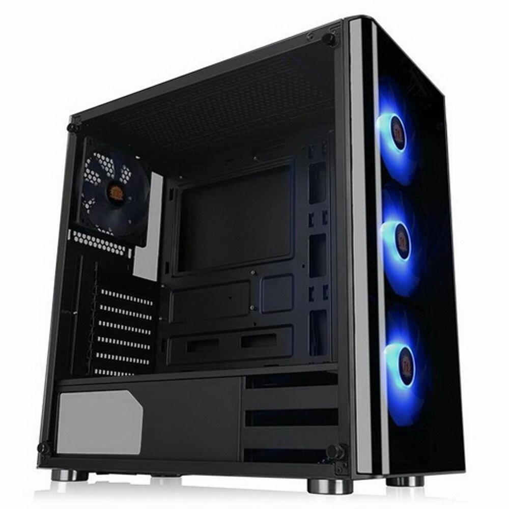 Корпус Thermaltake V200 TG RGB CA-1K8-00M1WN-01 Black/Win/SPCC/Tempered Glass*1/120mm RGB Fans*3 + 120mm Standard CA-1K8-00M1WN-01 Fan*1/MB Sync (8743