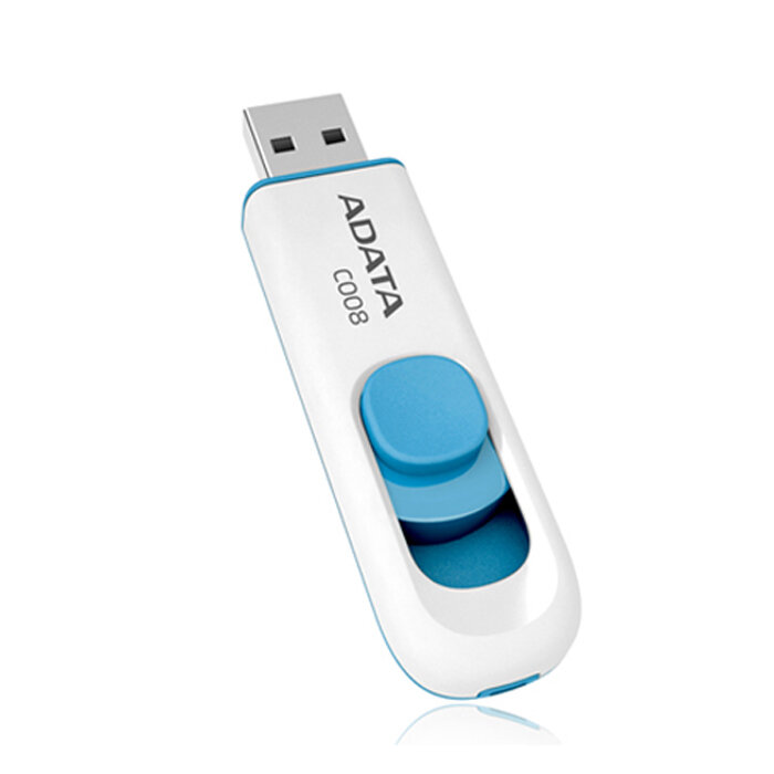 ADATA Флешка 64GB A-Data USB2.0 C008 (AC008-64G-RWE) White/Blue