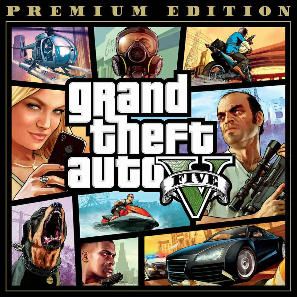 Игра Grand Theft Auto V GTA 5 Premium Edition Xbox One, Xbox Series S, Xbox Series X цифровой ключ, Русские субтитры и интерфейс