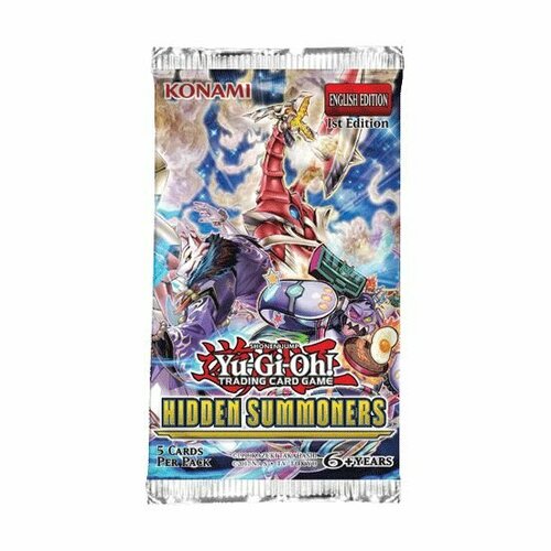 Настольная игра Yu-Gi-Oh - бустер выпуска Hidden Summoners на английском языке