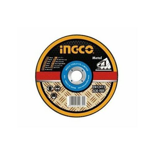 Абразивный отрезной диск по металлу 355*3*25.4 мм 5 шт Doble fibre INGCO