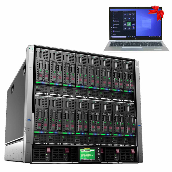 HPE BladeSystem c7000 G2 + 3xBL460c Gen8 (2xXeon E5-2697v2/512Gb DDR3/361FLB) + 2xVC Flex-10/10