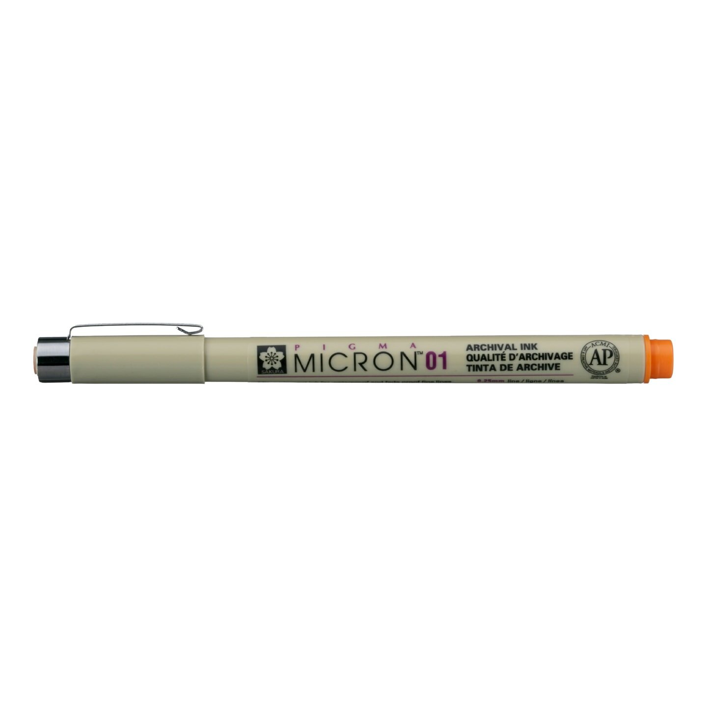 Ручка-линер капиллярная Pigma Micron, 0,25 мм, цвет чернил: оранжевый
