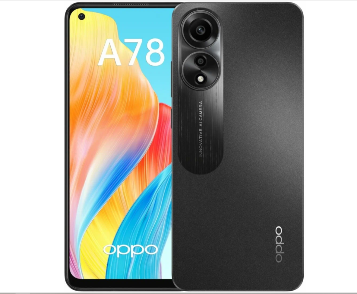 Смартфон OPPO A78 4G 8/256 ГБ Global для РФ, Dual nano SIM, черный