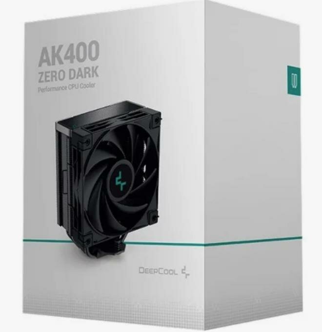 Кулер для процессора Deepcool AK400 ZERO DARK (Height 155mm, 6mm x 4pcs, Fan 120mm, 5001850RPM 10%)