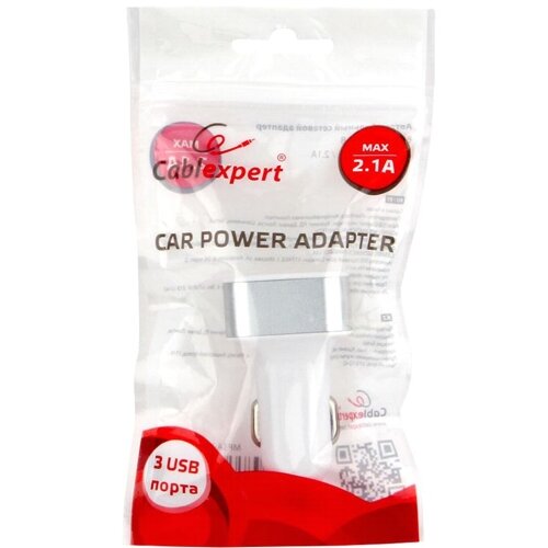 Зарядный комплект Cablexpert MP3A-UC-CAR17, белый - фото №10