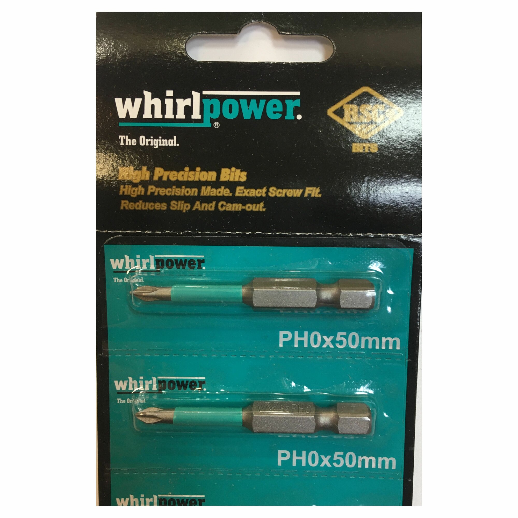 Бита PH 0 / 50 Whirlpower 10 штук