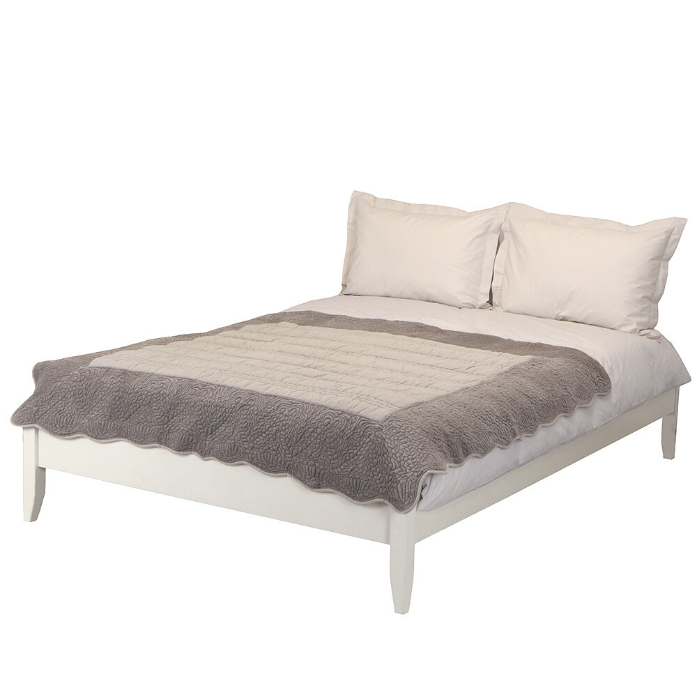 Покрывало Blanc Mariclo А1400899GR, 160x160 см, стеганое, бежевое, 46683