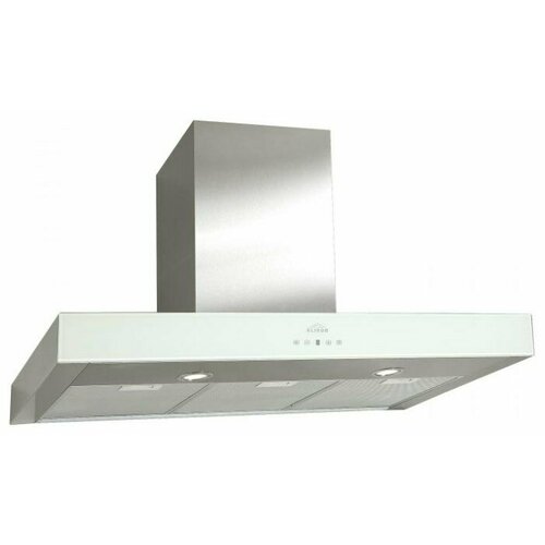 Кухонная вытяжка Elikor Агат 90 нержавейка белое стекло 2038500₽