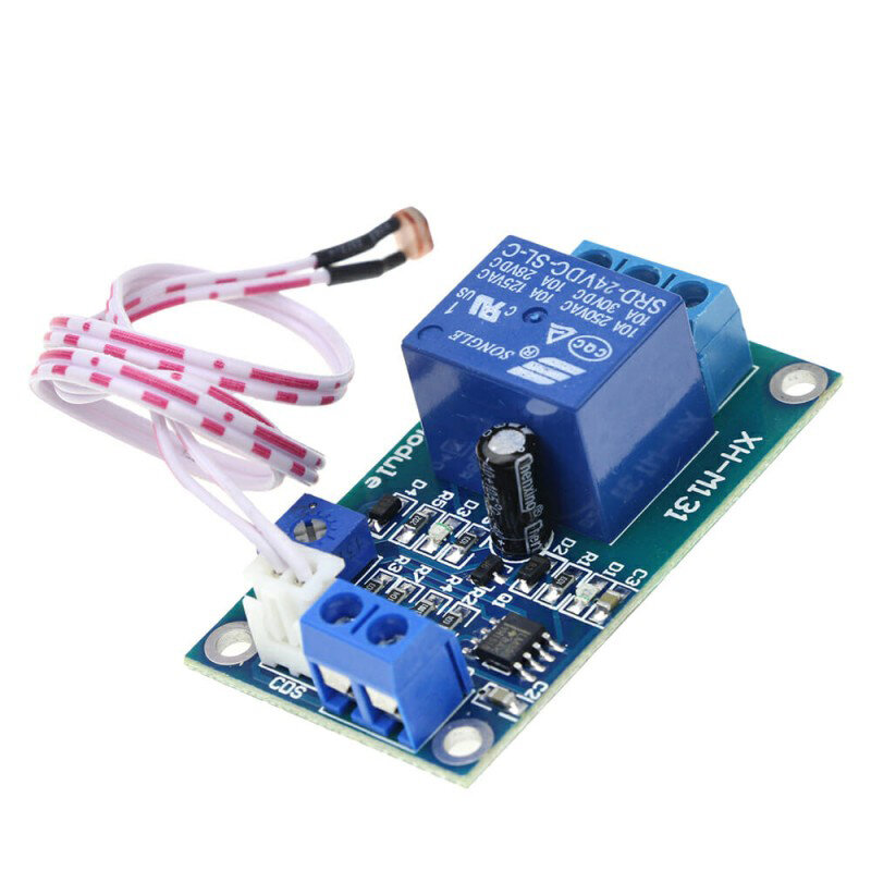 фото Модуль реле 24В с датчиком света XH-M131