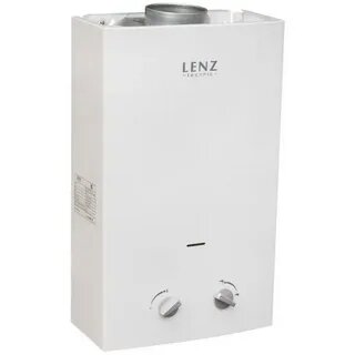 Проточный газовый водонагреватель Lenz Technic 10L, white