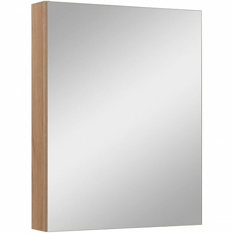 Зеркальный шкаф Runo графит Лада 50 (00-00001160)